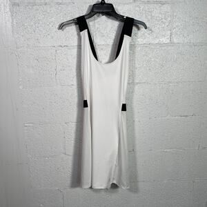 PRINCE  Cross Strap Wicking TENNIS DRESS w/Undershorts White, large